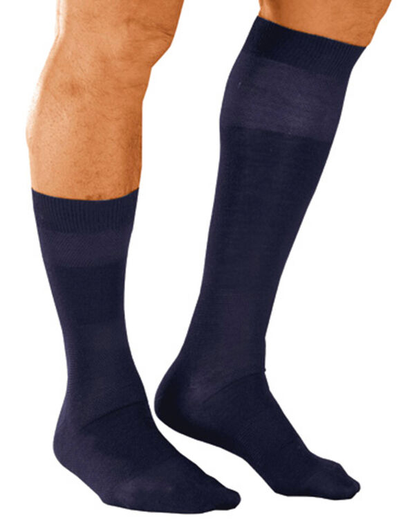 Chaussettes laine effet massant - lot de 2 paires (marine) Chaussettes laine effet massant - lot de 2 paires (marine)